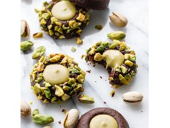 小巧又香濃的開心果巧克力曲奇！